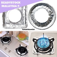 10pcs Gas Stove Aluminium Foil Cleaning Pad/ Aluminium Alas Dapur Gas
