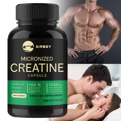 Micronized Creatine Capsules - Supports Muscle Function, Increasing Strength, Endurance and Recovery