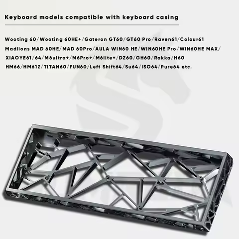 SUMREDA SR60 V2 Holy60 Hollow CNC Aluminum Keyboard Shell GH60 60% Keyboard Case For Wooting 60HE MA