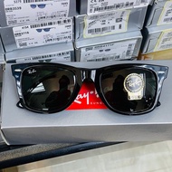 旺角實體門市 全新 RayBan Wayfarer 光面黑框墨綠色鏡片 RB2140F 901 太陽眼鏡