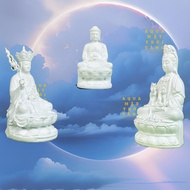 <Combo> Set of 03 Buddha statues, Amitabha Buddha, Avalokiteshvara Buddha, Ksitigarbha Buddha