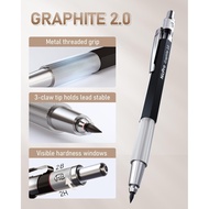 Nicpro 30PCS Art Mechanical Pencil Set in Leather Case, Metal Drafting Pencil 0.5 mm, 0.7 mm, 0.9 mm