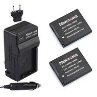 Newmowa NB-8L Replacement Battery (2-Pack) and Charger Kit for NB-8L,CB-2LA and PowerShot A2200, A30