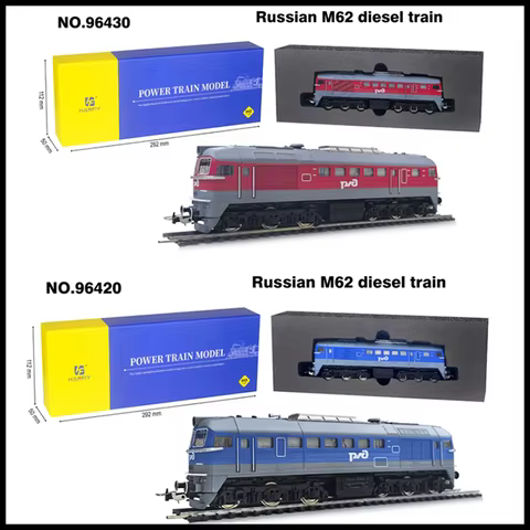 Pre-sale HO Scale HF 1:87 Russian M62 Diesel Train Model With Power Adult Collection Static Display 