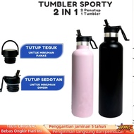 TERMOS 1Tumbler2 Drinking Bottle Cover 1 Liter Stainless Steel Tumbler Vacuum Thermos Heat and Cold 