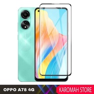 LAYAR Screen Protector Black Edge 9D for Oppo A78 4G / Oppo A78 5G Tempered Glass Screen