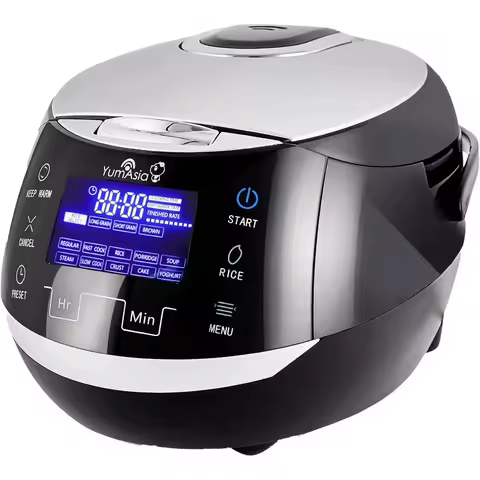 Sakura Rice Cooker with Ceramic Bowl and Advanced Fuzzy Logic (8 Cup, 1.5 Litre) 6 Rice Cook Functio