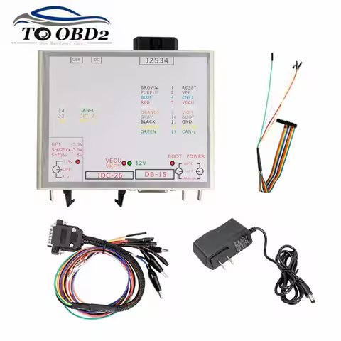 Multi-Purpose Connector KTM FLASH Power Box ECU Soft Programmer 3 Switches Green LED DB-15 GPT CNF1 