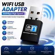 WiFi USB Adapter 300Mbps Wireless Receiver Dongle Internet Laptop PC Computer Hotspot Signal Booster
