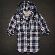 台灣現貨《Hollister Co.》A&amp;F 副牌 男款 Paradise Cove  素面雙口袋海鷗LOGO長袖 連帽襯衫【L】