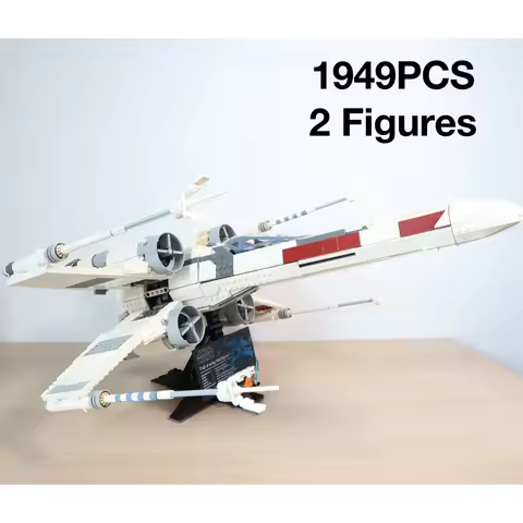 Super Deals 1949PCS Famous Star Battle 75355 Movie MOC X Wing Starfighter Model Creative Ideas Kid B