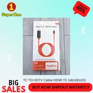 Type-C to HDMI-Compatible USB3.1 4K HDTV Cable for Android Phone to Connect TV Same Screen Device Ca