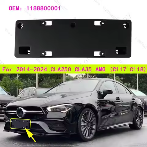 For 2014-2024 Mercedes-Benz CLA250, CLA35 AMG (C117 C118) Front Bumper License Plate Bracket Support