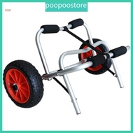 POOP Kayak Transporting 2 Wheel Trolley Aluminum Alloys Carry Cart Trolley Kayak Canoes Trolley with