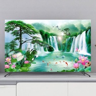 New Style High-End tv cover Cloth  lace  smart tv dust flat screen monitor protection hanging desktop LCD animation /24 32 37 43 47 50 52 55 60 65 75 80inch online celebrity tapestry   camber10274