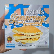 Semprong Susu Lembang Isi 12 165 gram Crepes Bandung loves semprong nutella CREPES Semprong Susu Lem