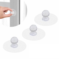 [hot]2pcs Round Auxiliary Knobs Cabinet Suction Cup Handle Window Sliding Door Self-adhesive Wardrobe Pulls Refrigerator Handle