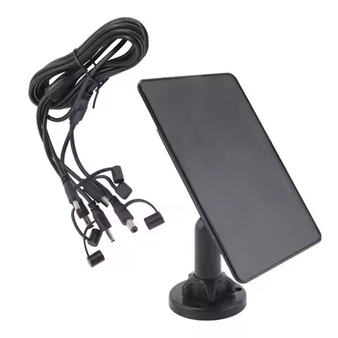 AA05 12V/1A 6V/2A Solar Panel Micro-USB+Type-C Outdoor Solar Cells Solar Panels For Security Camera 