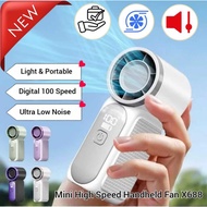 Pocket Fan X688 | USB Rechargeable Mini Cooling Fan | Travel Home Office Fan | Portable Handheld Fan