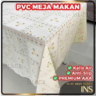 PVC Alas Meja Makan / Kopi Ins Minimalist Table Cloth Waterproof Plastik White Lapik Meja 桌布桌垫