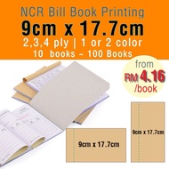 9cm x 17.7cm Custom Made Printing NCR Bill Book Receipt Invoice Billbook Payment Voucher Restoran Or