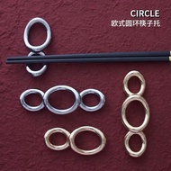 Gold Silver Holder Stainless Steel Chopstick Holder Chopstick Holder Spoon Double Holder Public Chop