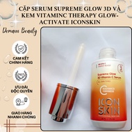 bag Serum Supreme Glow 3D and VitaminC Therapy Glow-Activate Iconskin Cream