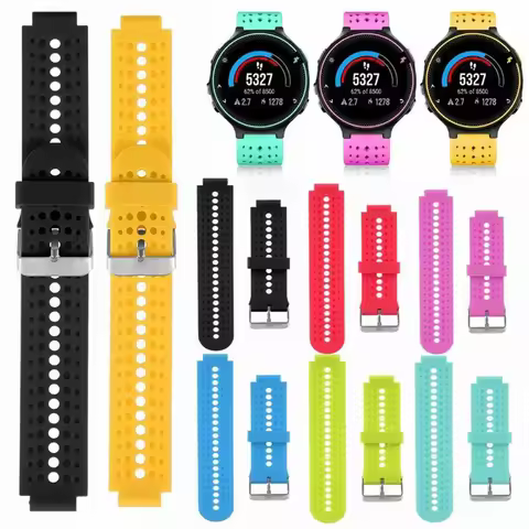 Silicone Watch Band Strap for Garmin Approach S20 S5 Forerunner 235 230 620 735