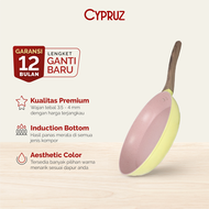 Cypruz Color Marble Fry Pan / Wajan Penggorengan Anti Lengket
