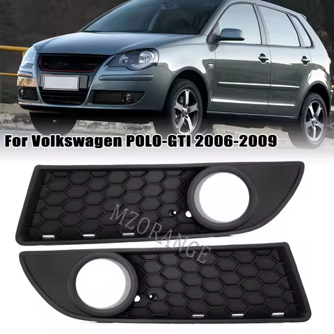 Foglights Cover for VW Volkswagen POLO-GTI 2006-2009 MK4 9N3 Fog Lamp Grill Frame Front Bumper Light