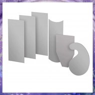 (Y W Z H)6 Pcs Cabinet Scraper Set 3 Rectangle 1 Beveled 1 Curved and 1 Gooseneck Woodworking Burnis