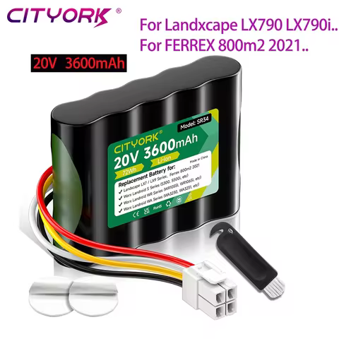 20V 3600mAh Replacement Battery for Landxcape LX790 LX790i LX792 LX795 LX796 LX797 LA0001 LA0002 for
