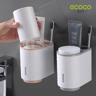 Toothbrush Cup Set, Ecoco Toothbrush Holder Super Sticky Wall Sticker