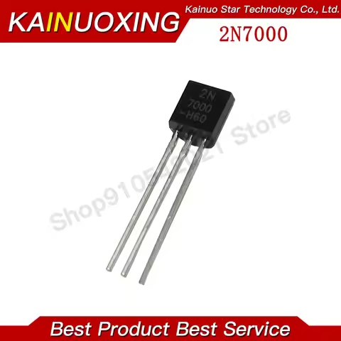 100PCS 2N7000 TO92 Small Signal 0.3A 60V TO-92 N-Channel MOSFET field-effect transistor