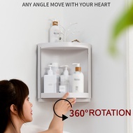 Tủ Góc Chủ Đề Xoay Hình Tam Giác 360 ° Kệ Treo Tường Nhà Bếp Phụ Kiện Phòng Tắm Chống Nước Đựng Đồ