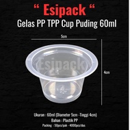 PP Plastic Pudding Cup Sauce Cup Sambal Seasoning 60ml (50pcs)