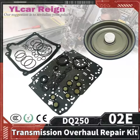 DQ250 02E Auto Transmission Overhaul Repair Kit Gaskets Seals Piston Kit For VW Beetle Golf Jetta EO