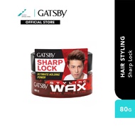 Lilin gaya rambut mesin rambut Gatsby Styling Wax Mega Hold 80g (mens hair wax, Wax hair man, hairst