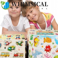WHIMSICAL Puzzle Hand Grab Board, 3D Montessori Wooden Puzzle Toys, Cognitive Jigsaw Alphabet Cartoo