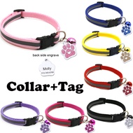 Free Custom dog cat  Tag Personalized Engraved pet Name Tags Cute Paw Claw Collar With Name Tags