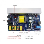 Class D High Power Amplifier Board Mono Amp Peak 1000W with Switching Supply