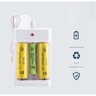 Aaa AA A3 A2 Battery Charger casan Battery 3 Slots USB fast charging