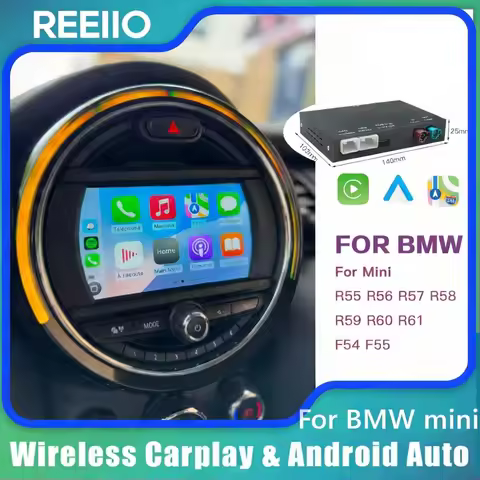 REEIIO Wireless carplay Android Auto For BMW Mini Cooper CIC NBT R55 R56 R57 R58 R59 R60 R61 AirPlay