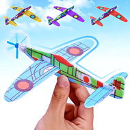เครื่องบินโมเดล DIY เครื่องบินโฟม ประกอบง่าย โยนมือ ร่อนได้ ของเล่นเด็ก แฮนด์เมด ของเล่นเสริมการเรียนรู้เด็ก