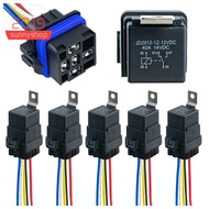 ABS Relay Harness Tinned Copper Wires 5-PIN SPDT Automotive Relay Car Relay ,5 Pack