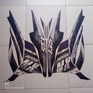HITAM UNGU 2013 YAMAHA JUPITER MX MOTORCYCLE STICKER BLACK PURPLE