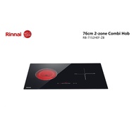 Rinnai 76cm 2-zone Combi Hob Dapur Elektrik 💬 Electric Hob RB-7152HEF-ZB