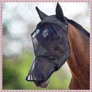 (MYRG) Super Comfort Horse Fly Masks with Ears Adjustable UV Protection Breathable Fly Mask for Hors