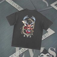2026Evisu Baju-T Lelaki dan Wanita, Baju-T Bercetak, Baju-T Mewah, Baju-T Longgar, Baju-T Lengan Pen