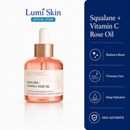 BIOSSANCE Squalane + Vitamin C Rose Oil Brightening Facial Oil Care 30ml Ready Stock